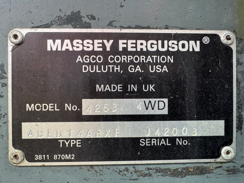 2000 Massey Ferguson 4253-4C tractor at Baker & Sons Equipment in Ohio