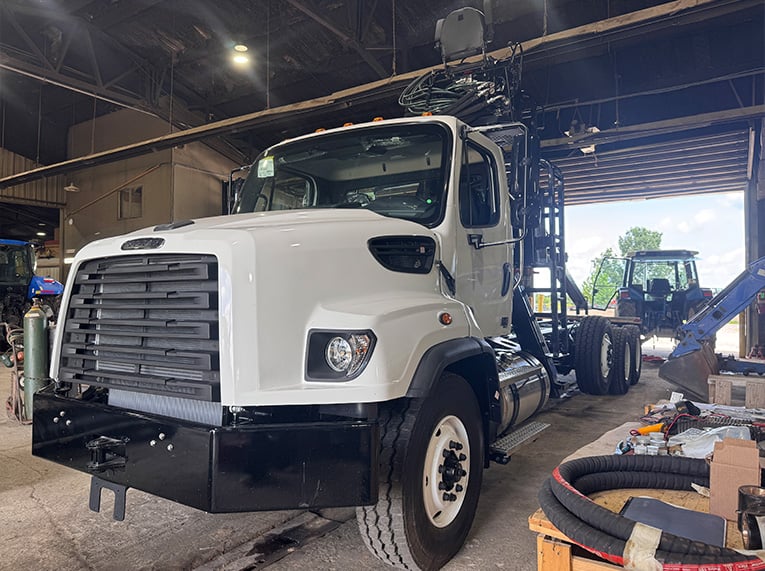 Truck in service