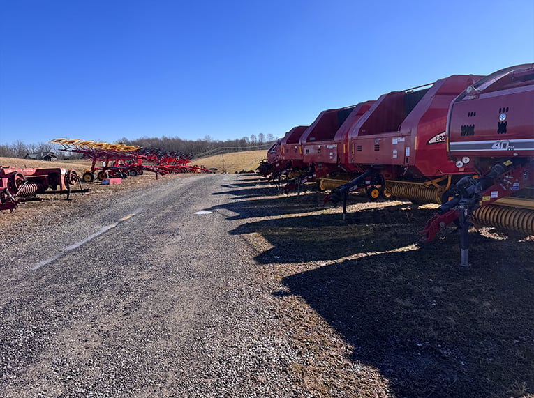 farm equipment on lot