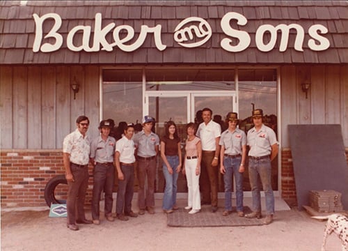 Baker and Sons old team photo
